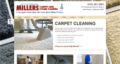 Desktop Screenshot of millerscarpetcare.net