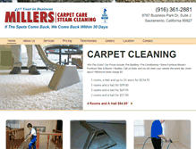 Tablet Screenshot of millerscarpetcare.net